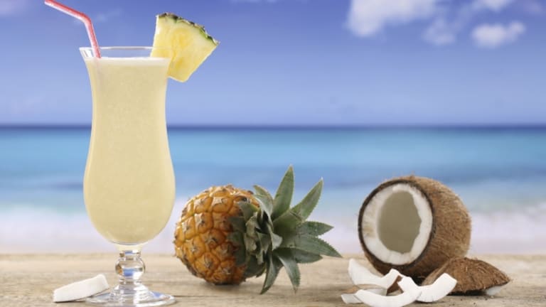 Pina Coladas on the Beach During Retirement